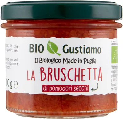 Produktbild von Creme aus sonnengetrockneten Tomaten la Bruschetta Crema di Pomoroi Secchi 100g -Gustiamo