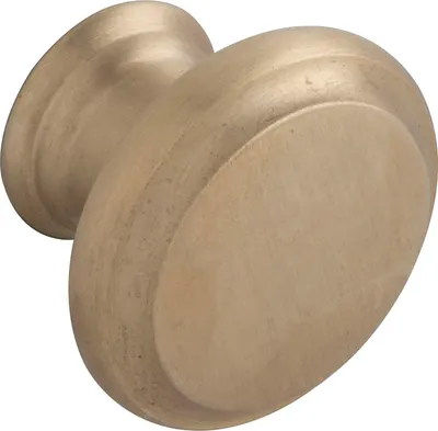 Produktbild von Technik Team Möbelknopf Pyra ø 29mm, Tiefe 21mm, Messing matt gebürstet