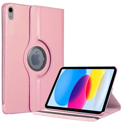 Image de Coque pour iPad A16 (11'') / iPad 10 2022 (10,9'' 10e Génération) Etui Rotatif 360° Multi-Angle Rose