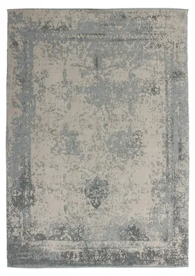 Produktbild von Grauer Vintage-Teppich Nostalgia aus Baumwolle und Polyester