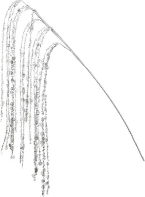 Produktbild von Goodwill Künstlicher Zweig, Weihnachtsdekoration, Hängezweig, Weiß, 99 cm