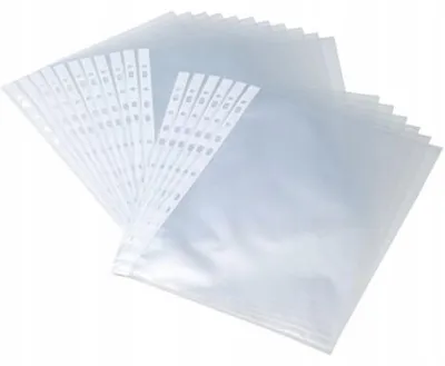 Zdjęcie produktu dla Koszulki groszkowe A4 PP Bantex o grubości 40 mikronów, opakowanie 100 sztuk
