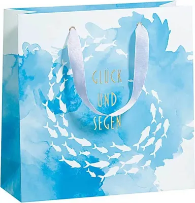 Produktbild von Zöwie Geschenktragetasche Kommunion blau