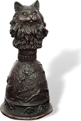 Produktbild von Tischglocke Katze Handglocke Glocke Bronzeskulptur Antik-Stil Bronze Figur