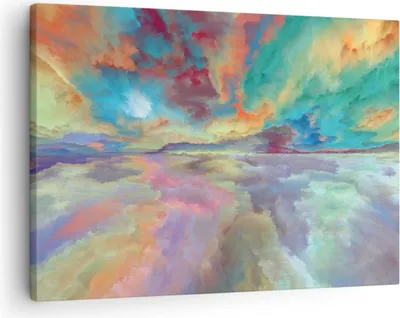 Produktbild von Bild auf Leinwand - Leinwandbild - Abstraktion modern - 70x50cm - Wand Bild - Wanddeko - Wandbilder - Leinwanddruck - Bilder - Kunstdruck - Wanddekoration - Leinwand bilder - Wandkunst - AA70x50-4027