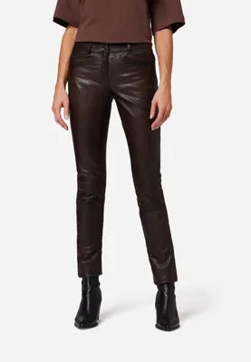 Produktbild von Damen Lederhose Lederjeans Ricano DORIN – Braun / S