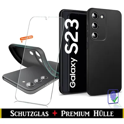 A product image showing a smartphone case and screen protector for a Samsung Galaxy S23.