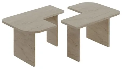 Zdjęcie produktu dla Zestaw 2 stolików kawowych o szerokości 90 cm - ADEL