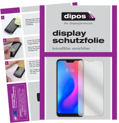 Produktbild von 6x Schutzfolie für Xiaomi Redmi 6 Pro klar Displayschutzfolie Display Schutz