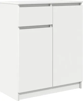 Zdjęcie produktu dla Komoda z szufladą Biała 71x35x84 cm Drewno klejone