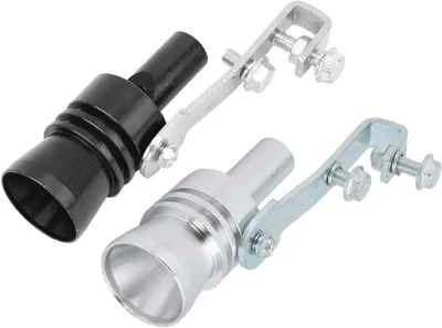 Imagen del producto de Amplificador de sonido para escape de automóvil, de aluminio, en color y plateado, para tubo de escape