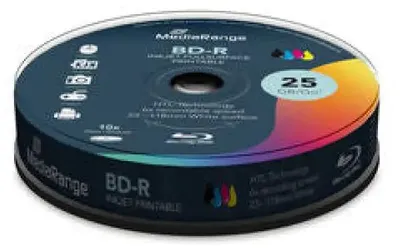 Produktbild von MediaRange BD-R 25GB, Blu-ray-Rohlinge, (6fach, 10 Stück, bedruckbar)
