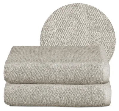 Obrázek produktu pro Sada ručníků BEAUTEX Premium z froté, 100 % bavlna, 550 g/m², pískově šedá, sada: 2 ručníky – 50 × 100 cm