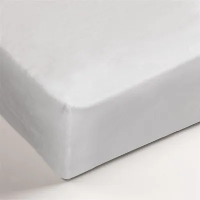 Produktbild von Ambiante Molton Spannbettlaken für 35 cm Matratzenhöhe Farbe White Größe 90/100x200/210