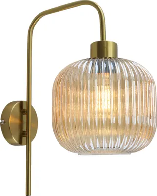 Produktbild von Olucia - CHARLOIS - Wandleuchte - Bernstein / Gold