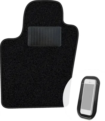 Produktbild von moto-MOLTICO Fahrer Fußmatte Auto Velours Fahrerseite Autoteppiche Schwarz Fahrermatte 1-teilig passend für Jeep Grand Cherokee 2011-2021