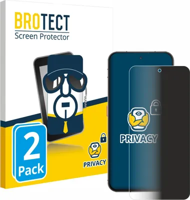 Produktbild von 2x BROTECT Sichtschutzfolie für Oukitel WP210 5G Anti-Spy Privacy Sichtschutz Blickschutz Folie Blaulicht-Schutz