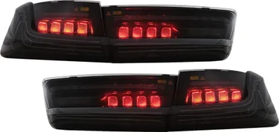 Image de Feux arrière entièrement LED pour BMW Série 3 G20 Berline 2018-2022 Noir Laser-Look Dynamique.