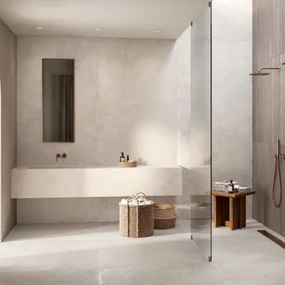 Produktbild von CASA39 Fliesen Marmoroptik Weiss 120x120 cm Ragno Realstone_Travertino