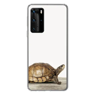 Produktbild von MuchoWow® Handyhülle Schutzhülle Hülle für Huawei P40 Pro Schildkröte - Junge - Tiere - Kinder - Mädchen Silikon Softcase Handy Hülle - Schutz