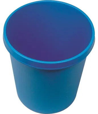 Produktbild von helit Papierkorb H6105834 18l rund Kunststoff blau