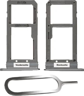 Produktbild von Samsung Galaxy S7 G930F Sim Karten Halter Tray Adapter Fach Stecker Slot + Nadel Schwarz