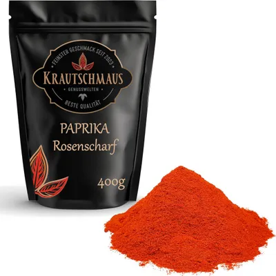 Produktbild von 400g Paprika Scharf von Krautschmaus, schonend getrocknet, voller Geschmack