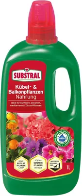 Produktbild von Substral Balkon & Kübelpflanzen Nahrung 1 L