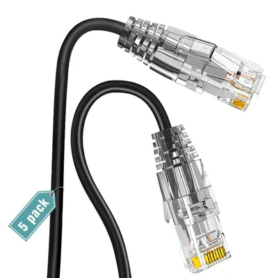 Immagine prodotto di Cavo di rete LAN - Cavo patch CAT6a - 0,15 m - 5 pezzi