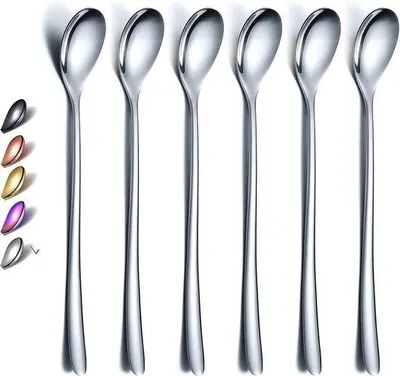 Image de Set haut de gamme en acier inoxydable avec spatule à cocktail et spatule à glace