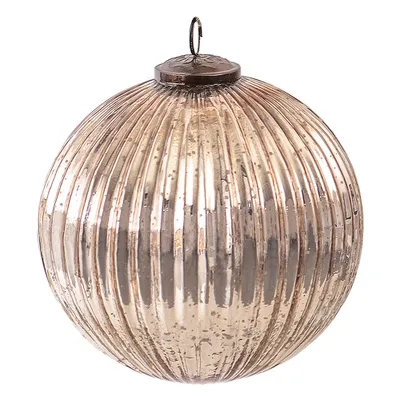 Immagine prodotto di Clayre & Eef Guaina di Natale XL Ø 15 cm in vetro color oro rotonda