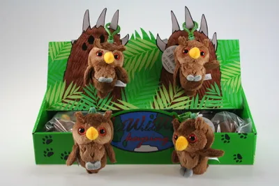 Image de Porte-clés hibou en peluche