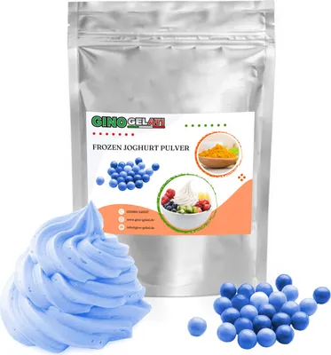 Image de Chewing-gum bleu Frozen Yoghurt en poudre 1 kg