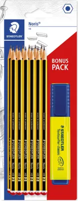 Obrázok produktu pre STAEDTLER 120 BK12P1 - HB - čierna - žltá - šesťhranná - PEFC - priehľadné balenie - 12 ks