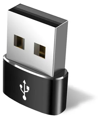 Zdjęcie produktu dla Techsuit Adapter - Type-C na USB, 3A - czarny