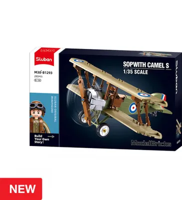 Produktbild von Sluban Konstruktionsspiel Kampfflugzeug-modell Aus Bausteinen 293 Stücke    One Size