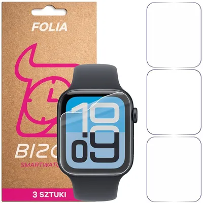 Produktbild von 3x Schutzfolie für den Bildschirm für Apple Watch 4/5/6/7/8/9/SE/SE 2/SE3 40 / 41 mm, Bizon Watch HydroFlex