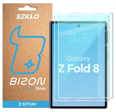 Produktbild von 2x Gehärtetes Glas für Galaxy Z Fold8, Bizon Glass Clear Duo