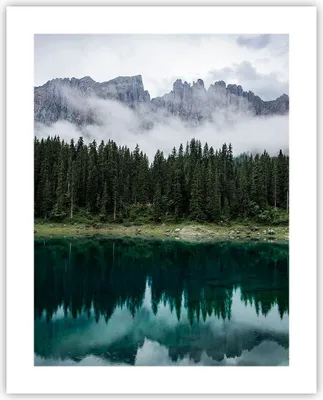 Produktbild von Poster - Poster ohne Rahmen - Landschaft Berge Wolken - 40x50 cm - Wand Bild - Wanddeko - Wandbilder - Kunstposter - Wandposter - Bilder - Kunstdruck - Wanddekoration - Wandbild - P2XPA40x50-4671