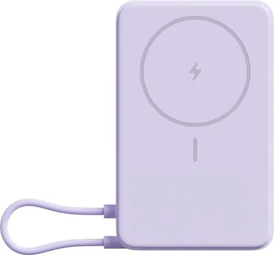 Produktbild von Zewnętrzny power bank Xiaomi 10000 mAh z wbudowaną podstawką w kolorze purpurowym