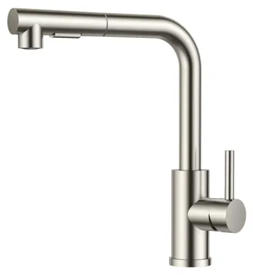 Produktbild von Küchenarmatur, ausziehbare Wasserarmatur mit 2 Sprühdüsen und 360° Schwenkfunktion