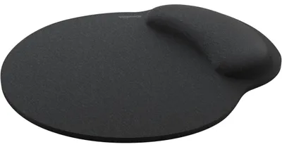 Memory-Foam-Mauspad mit Handgelenkstütze, rutschfest, schwarz