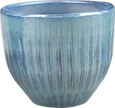 Produktbild von Pflanztopf FloraSelf Ton glasiert Ø 35,5 cm H 31 cm blau