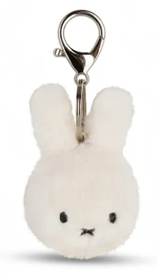 Produktbild von Miffy Teddy Schlüsselanhänger ECO Fuzzy weiß offwhite 8cm