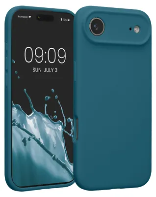 Produktbild von kwmobile Hülle kompatibel mit Apple iPhone Air - Hülle Silikon gummiert - Handyhülle - Handy Case in Petrol matt