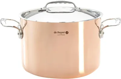 Produktbild von De Buyer Prima Matera Bratentopf Kupfer/Edels. hoch 24cm ind.