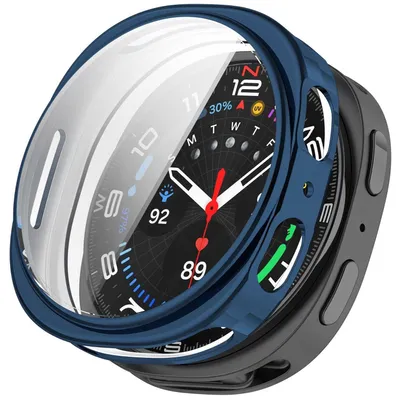 Obrázek produktu pro Pro Samsung Galaxy Watch 8 40mm Galvanizovaný plný kryt TPU Smart Watch Ochranný kryt Blue