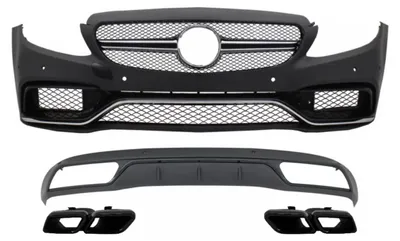 Produktbild von Frontstoßstange für Mercedes C W205 S205 14-18 C63 Look Diffusor Tipps.