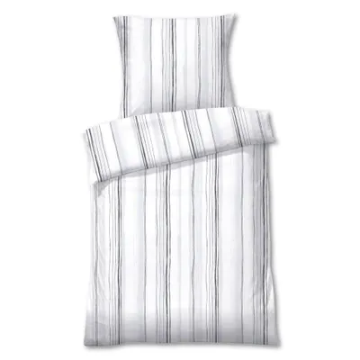 Produktbild von Dyckhoff Weichfrottier Bettwäsche 'Lola' Silber 155 x 200 cm + 80 x 80 cm