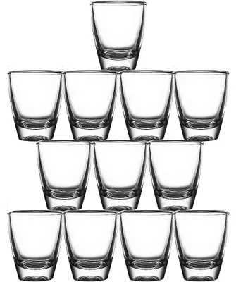 Shotglas-Set 12er, klares Glas, 30 ml, spülmaschinenfest